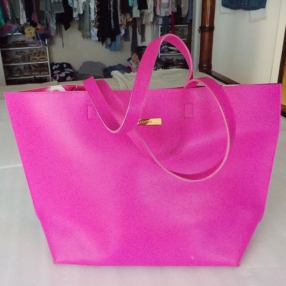 Vince Camuto Handbags - Vince Camuto Fuchsia Large Tote Bag